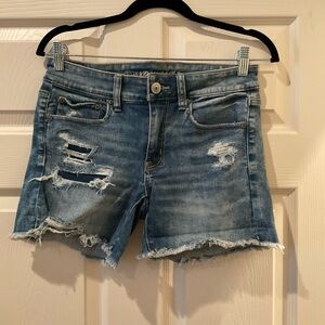 American Eagle Next Level Stretch Low Rise Midi Shorts Size 6